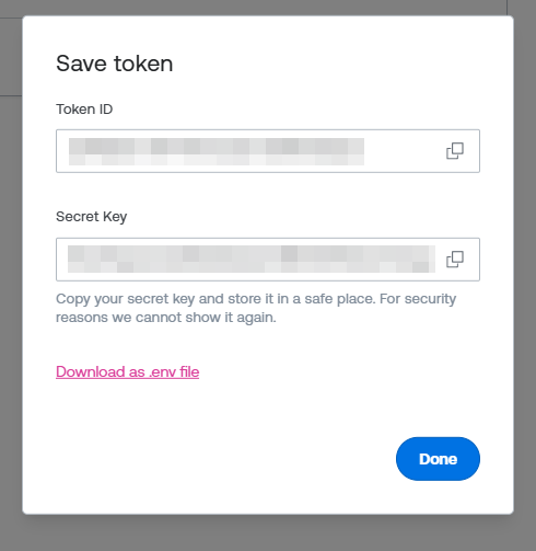Mux token keys