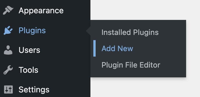 Plugins > Add New
