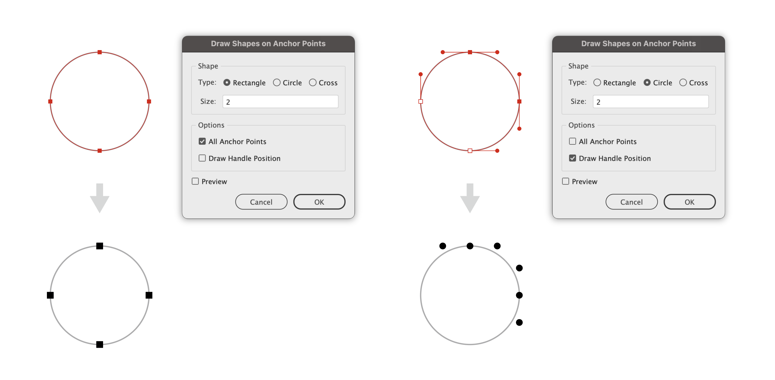 Draw Shape On Anchor Point