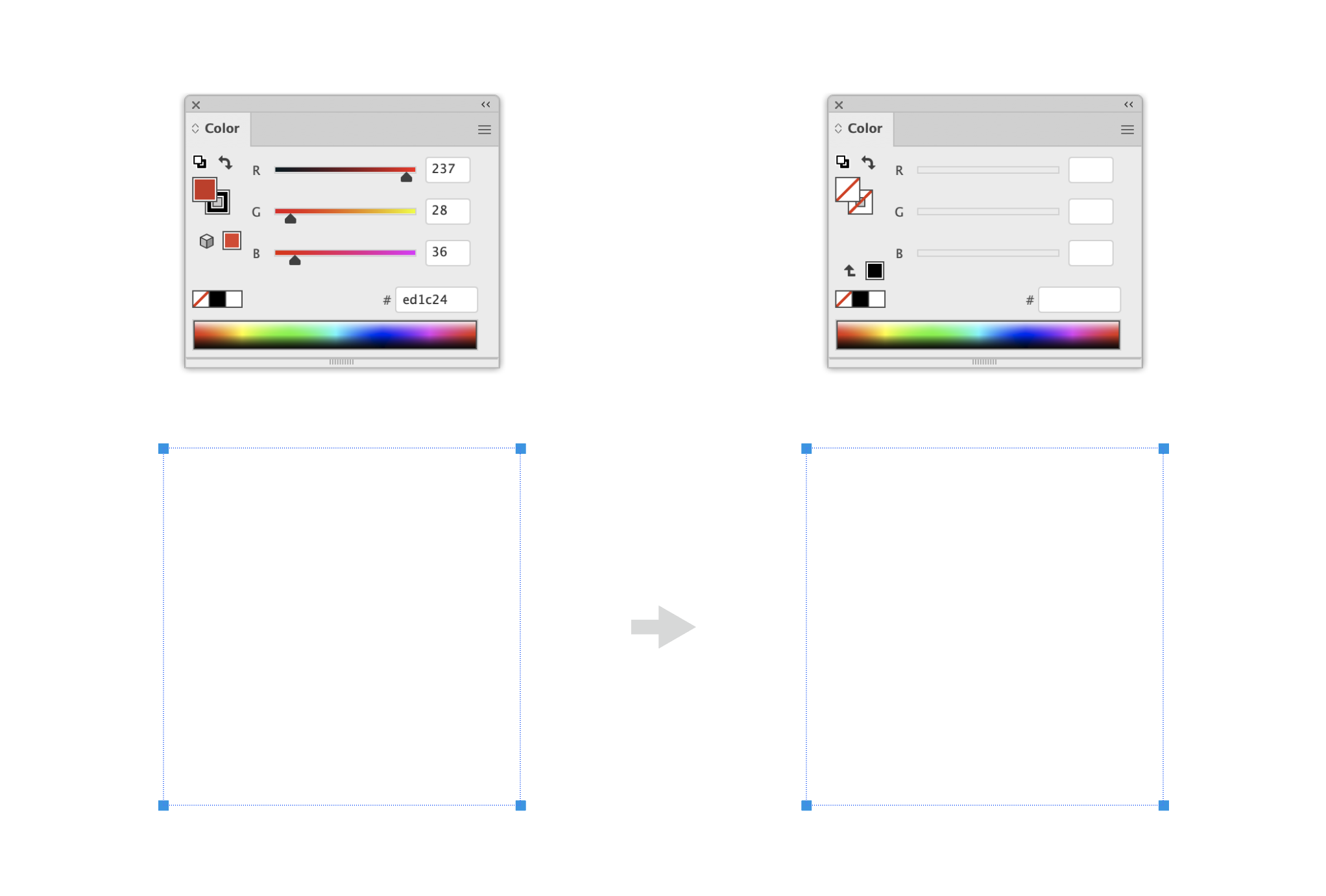 Remove Color In Guide Object