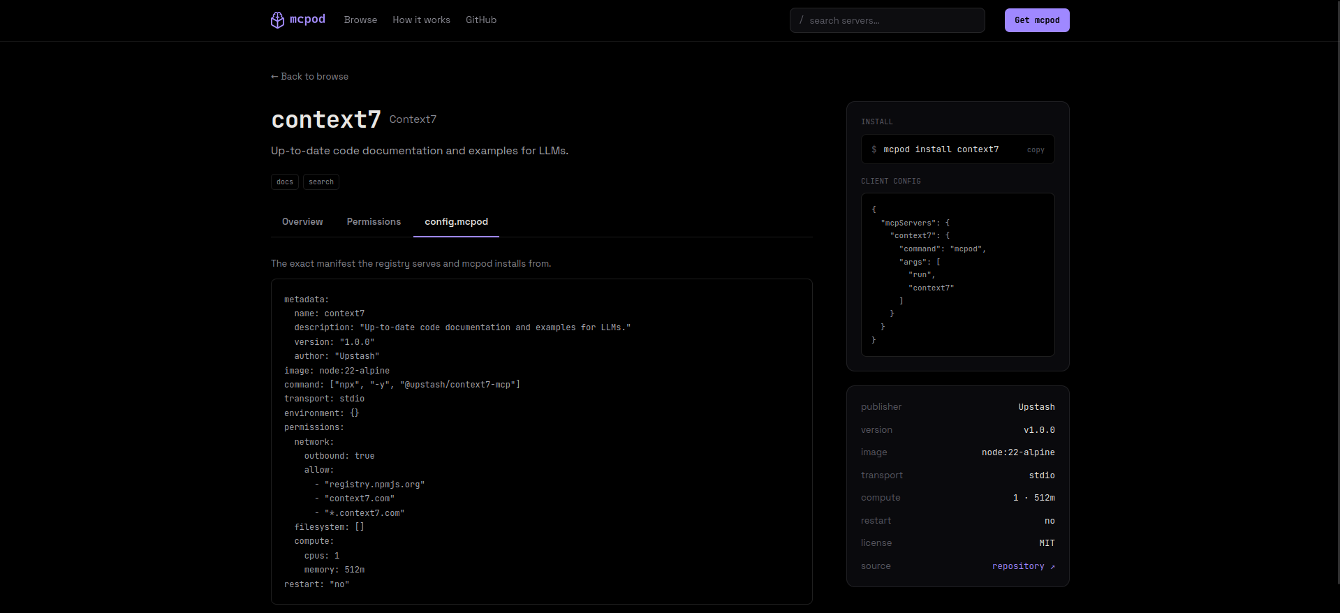 mcpod GUI