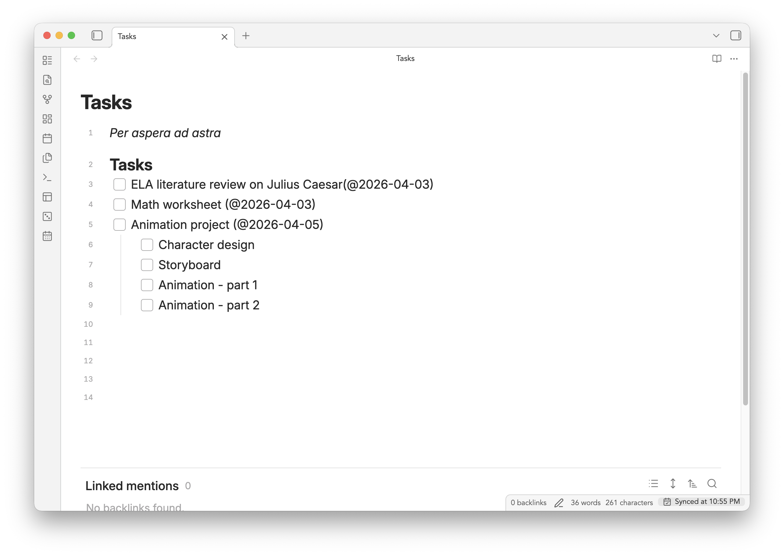 A screenshot of this plugin