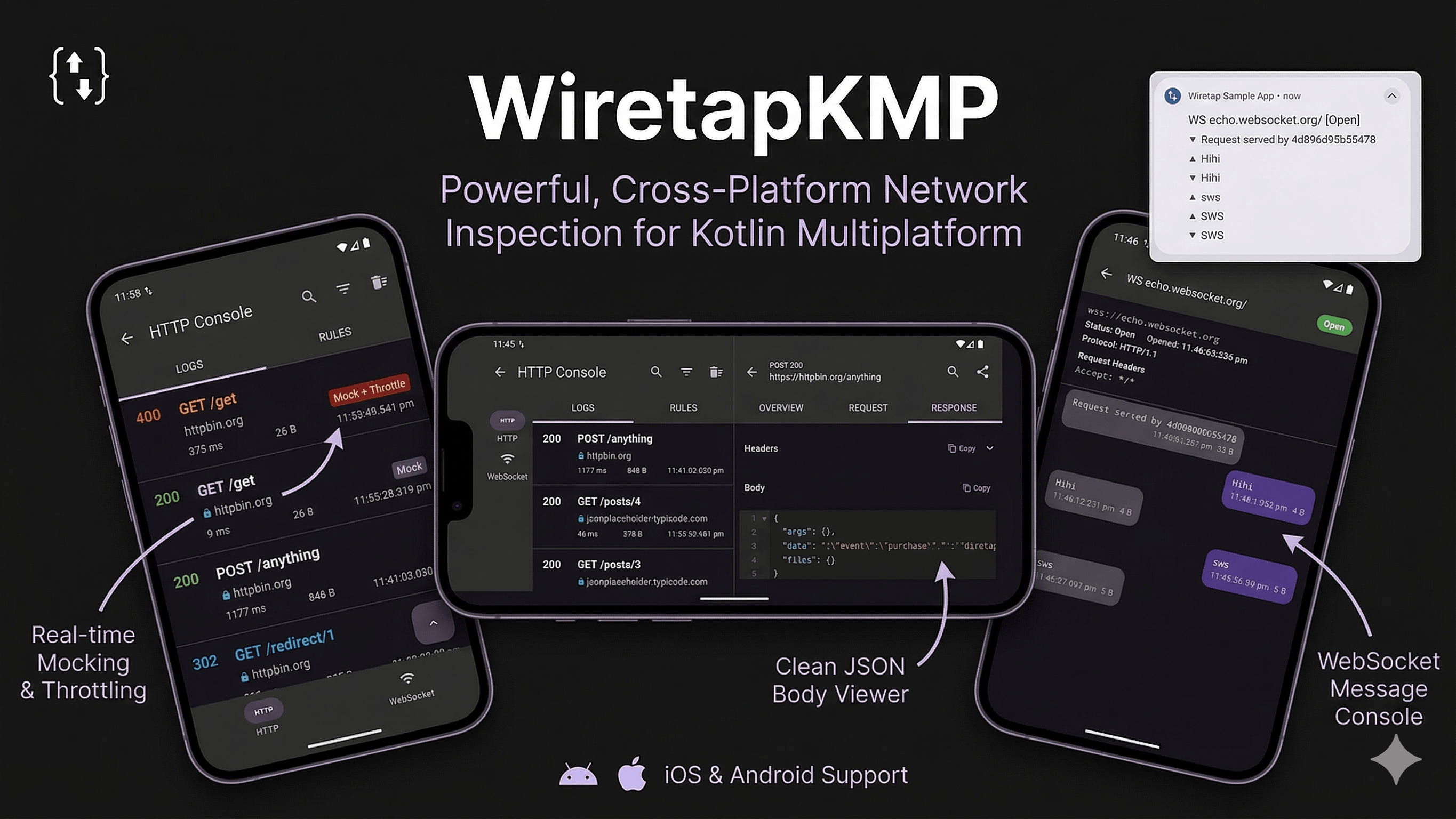 WiretapKMP — Powerful, Cross-Platform Network Inspection for Kotlin Multiplatform