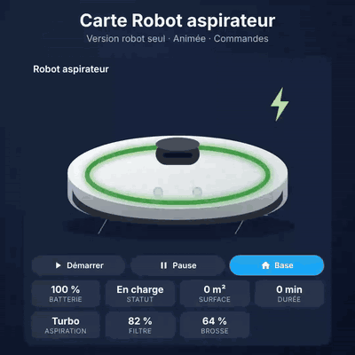 Robot vacuum card