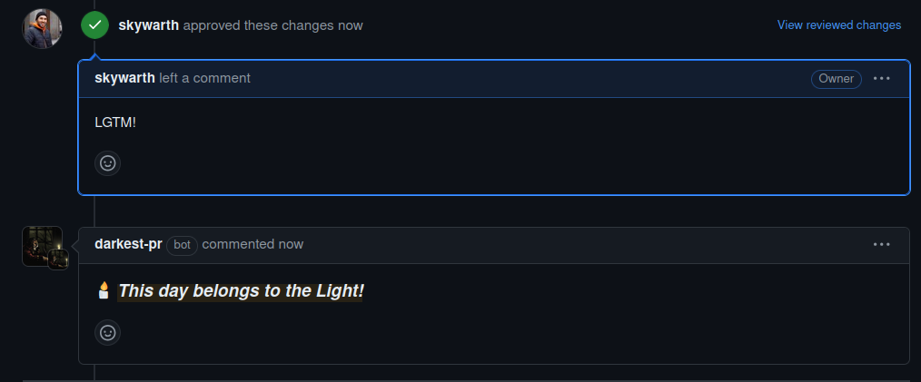 Pull Request Approved