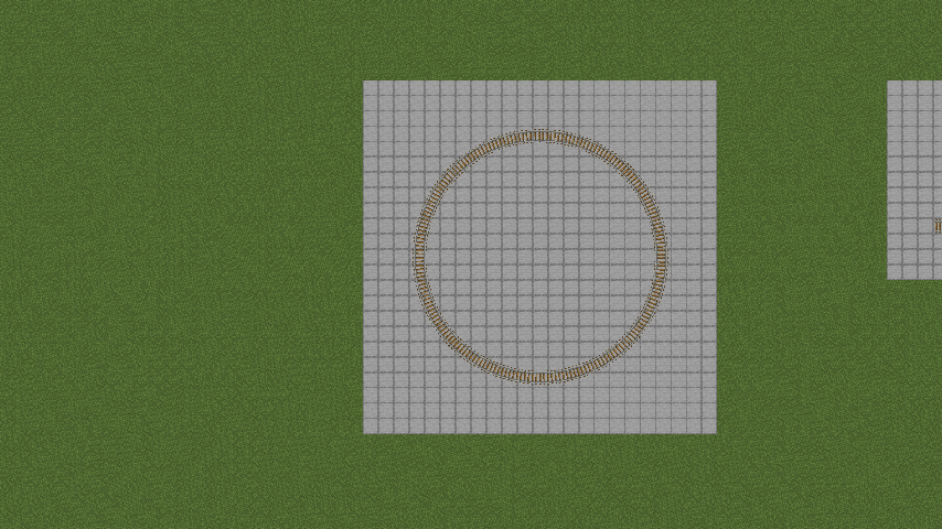 A smoothed loop of rails