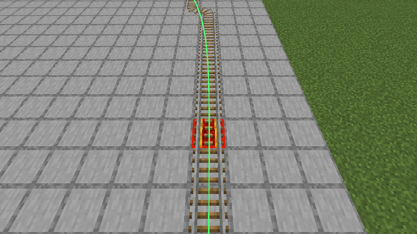The green preview line while holding the Track Smoother