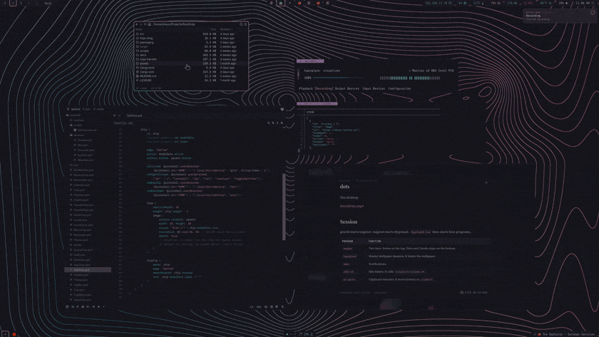 The desktop in motion
