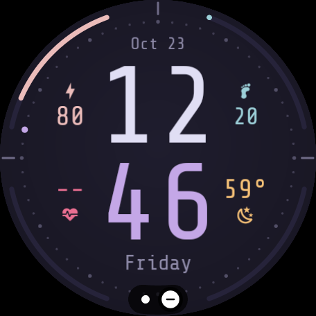 The watch face on a Pixel Watch 3
