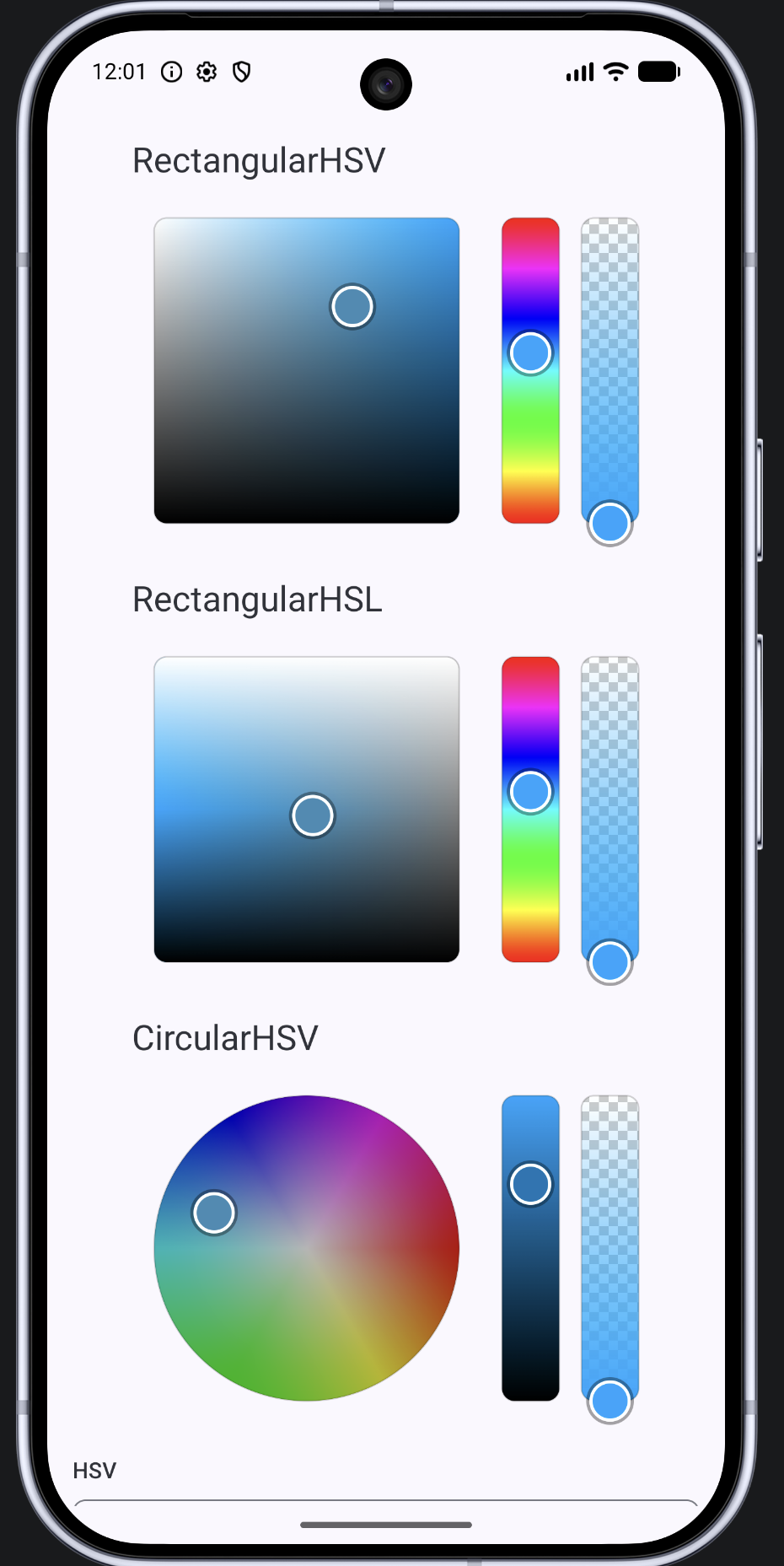 ColorPickerCompose demo screenshot