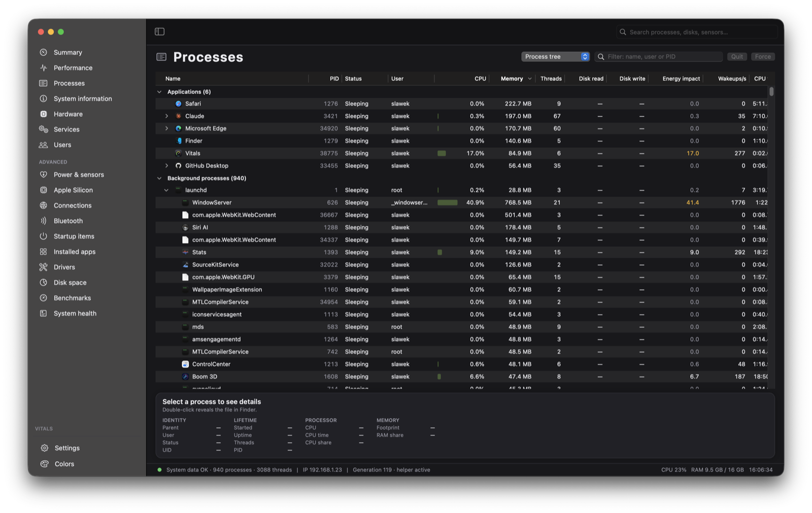 Vitals screenshot 4
