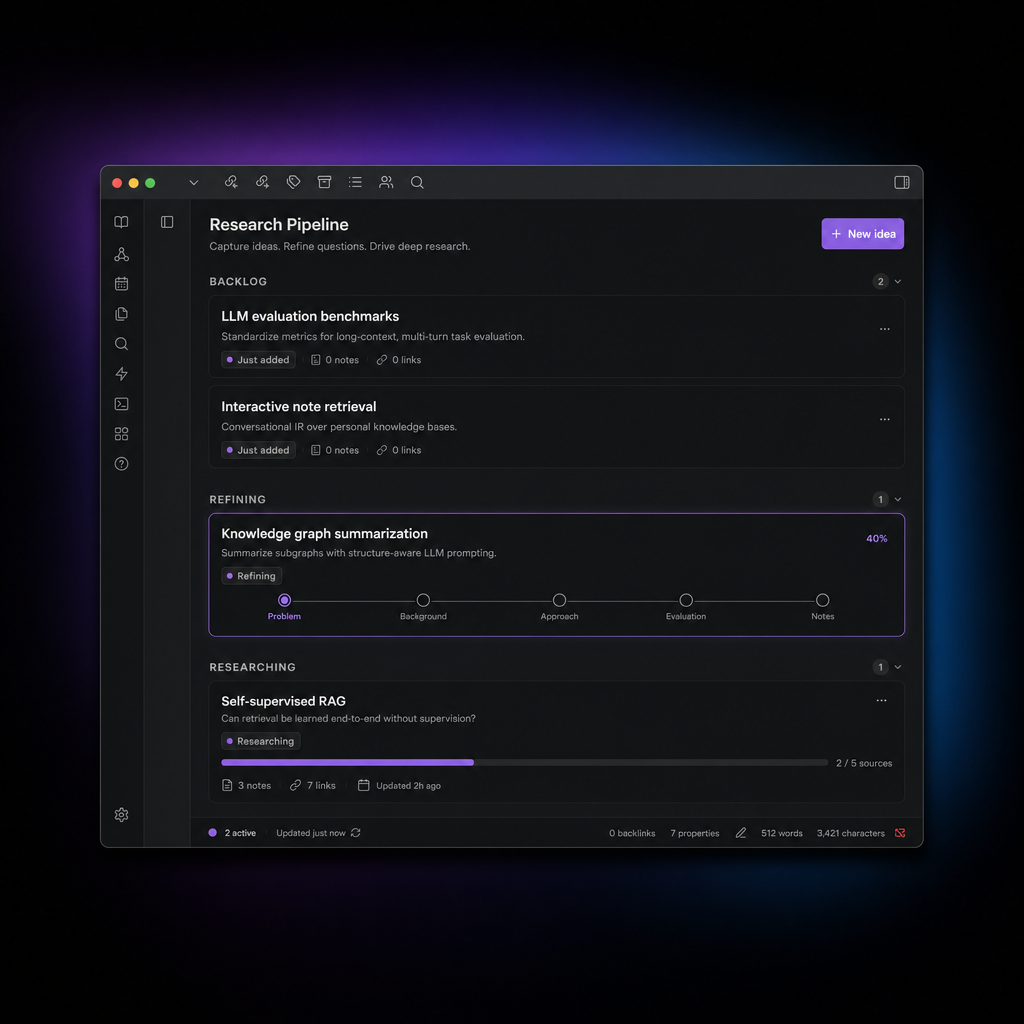 Researcher sidebar