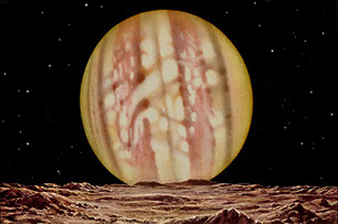 "Jupiter Seen from Io" by Lucien Rudaux