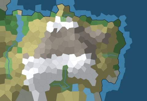young jagged terrain