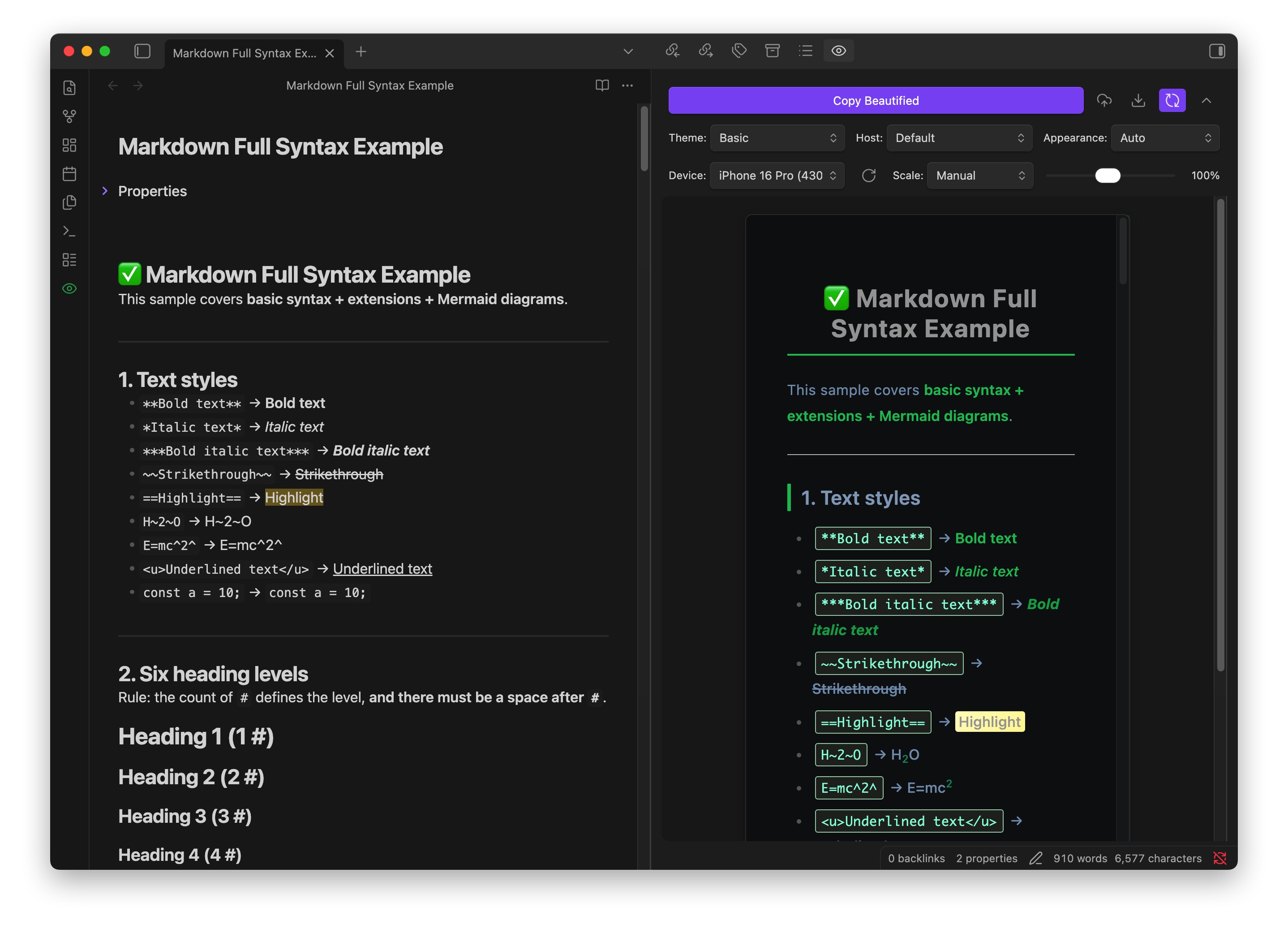 Dark Mode