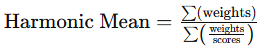 OpenRarity harmonic mean equation