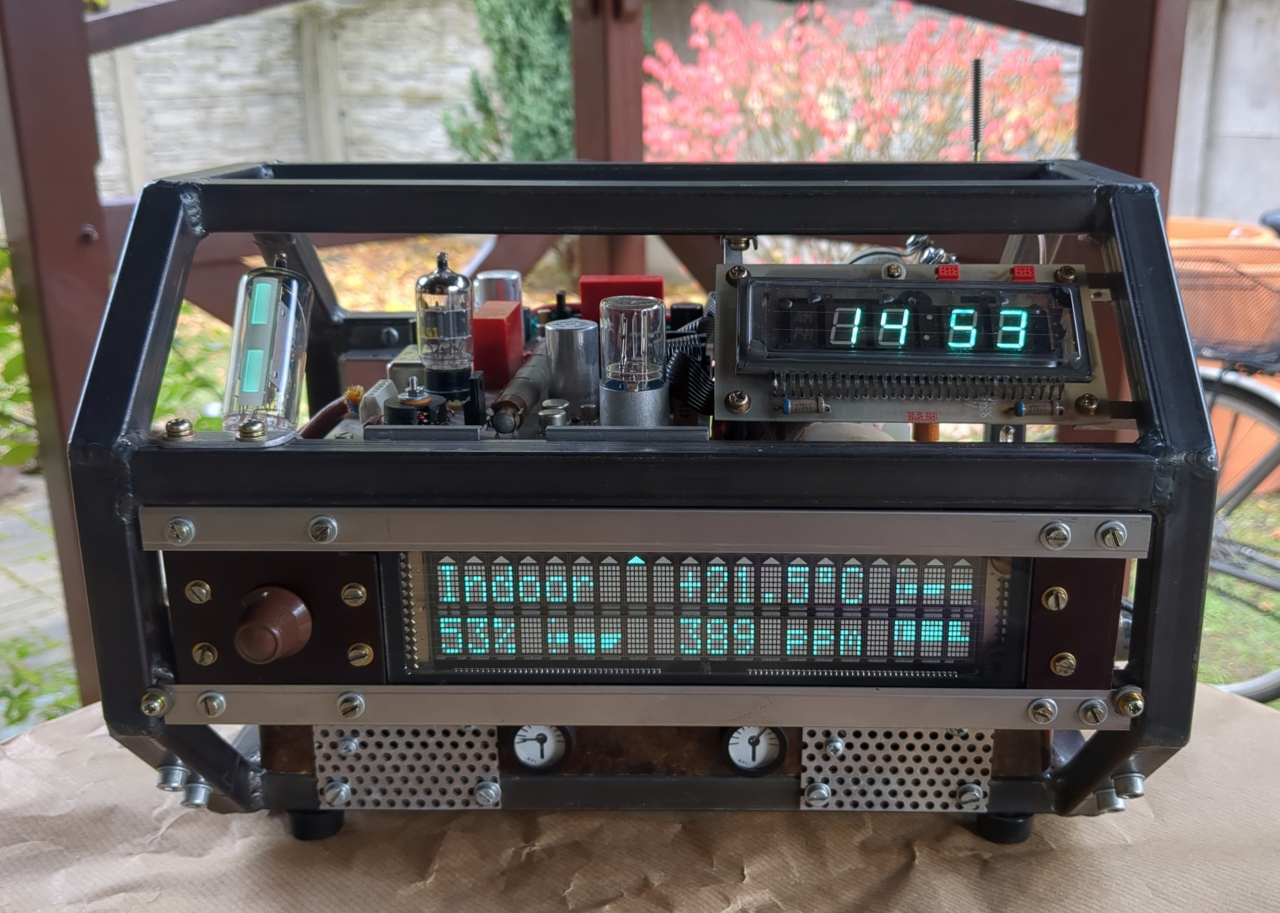 Clock display, from the project README