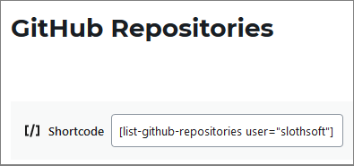 List GitHub Repositories in Editor