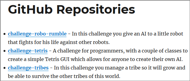 List GitHub Repositories in Action