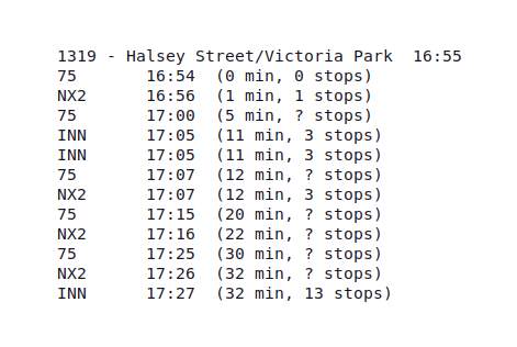 Halsey Street Pretty Display output