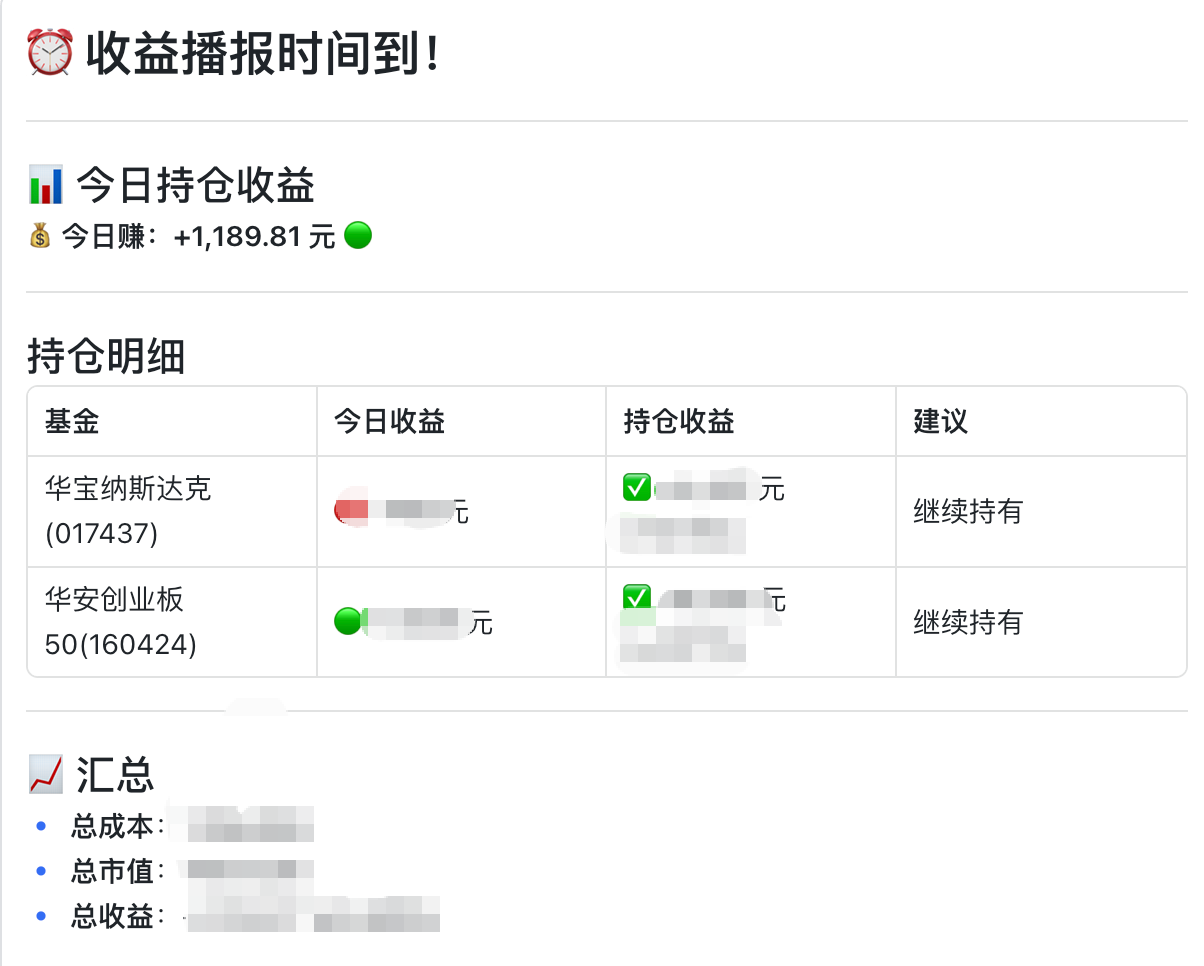 收益播报