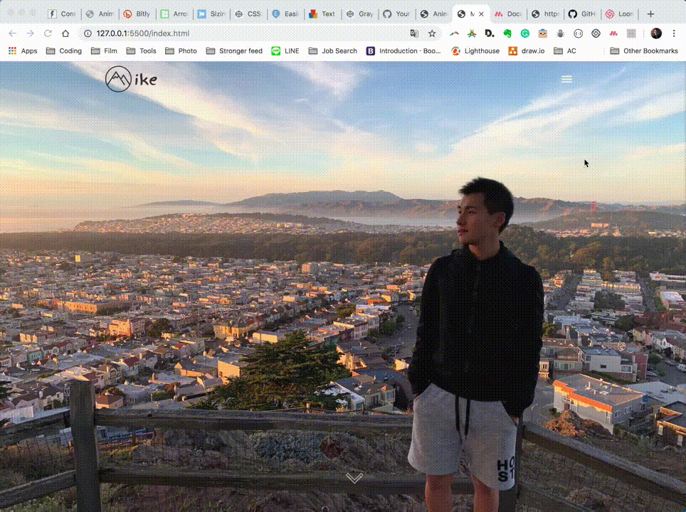 Website Screen Shot in GIF