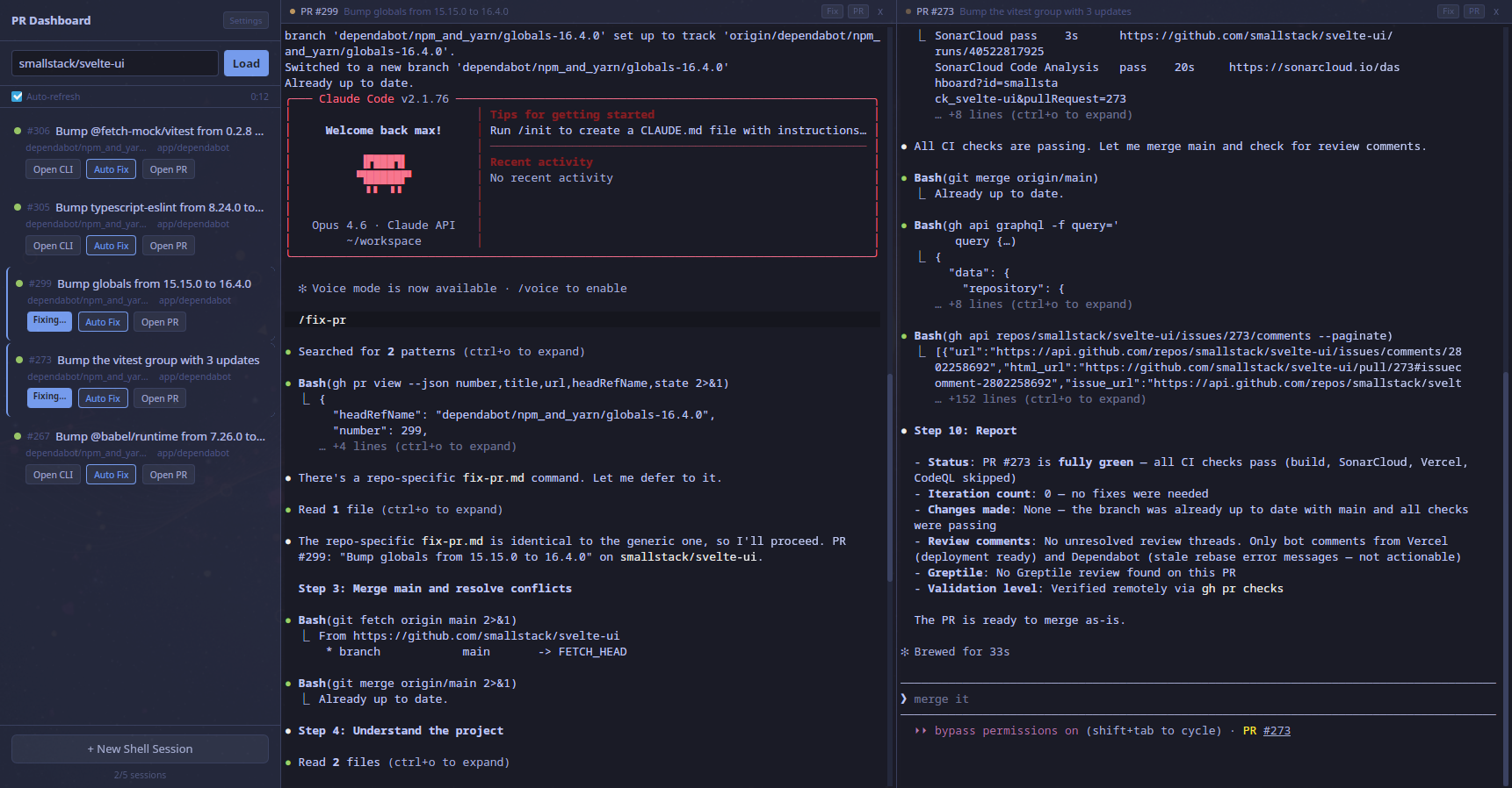 Claude Code PR Dashboard