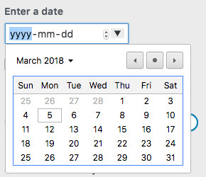 WordPress Customizer Date