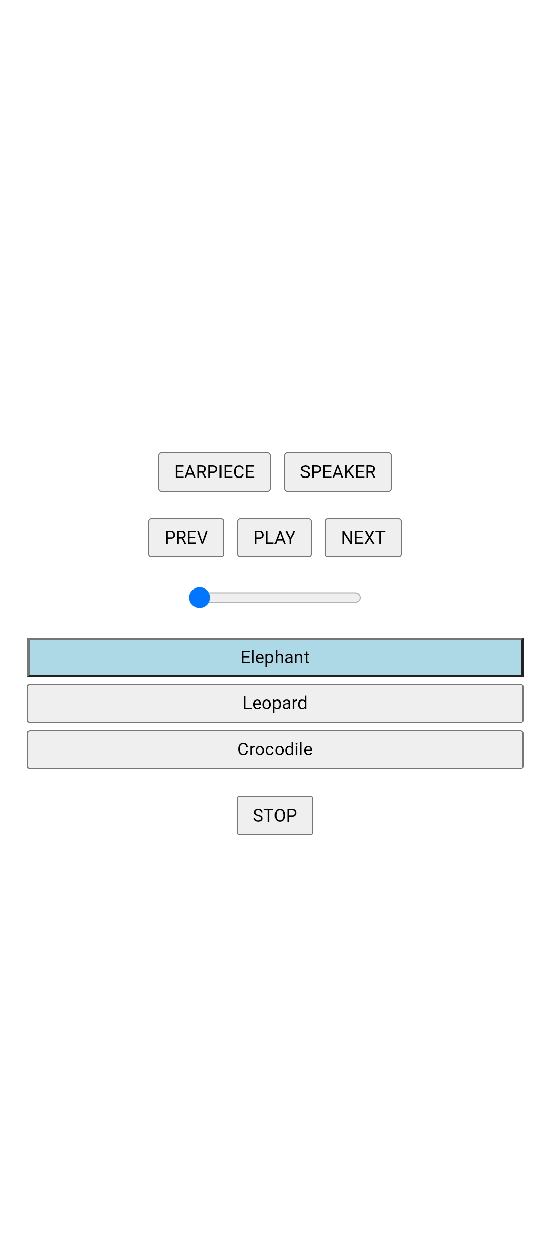 Demo App Screen