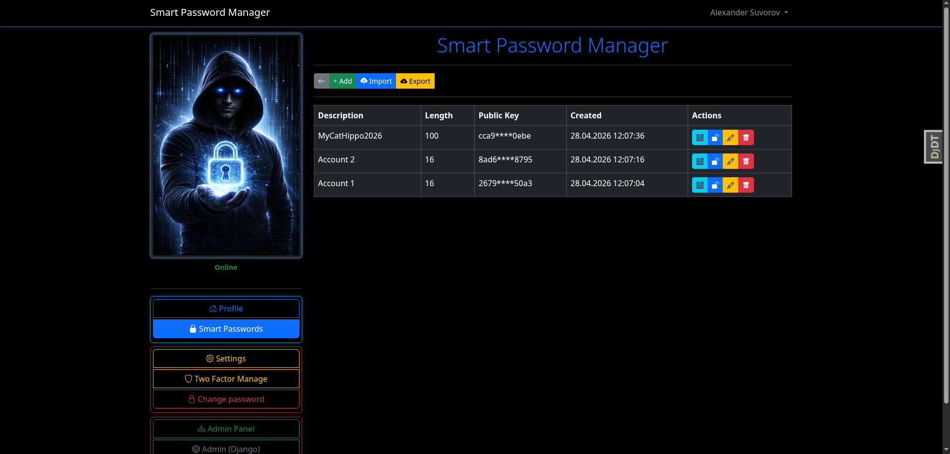 Web Interface