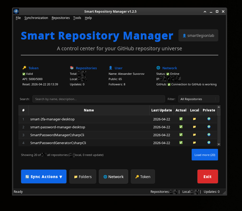 Smart Repository Manager GUI