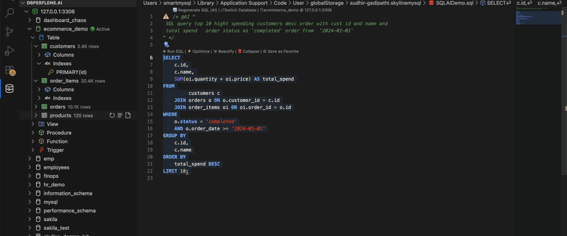 Query Optimizer demo