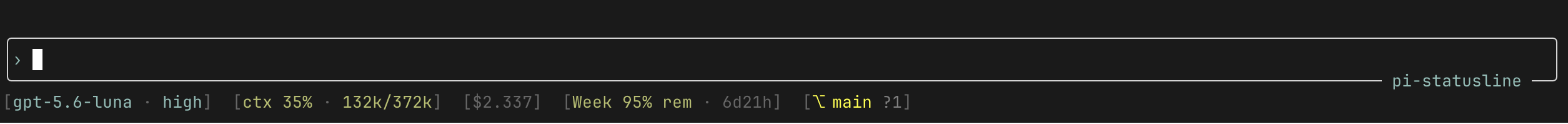 @pi-extensions/pi-statusline screenshot 1