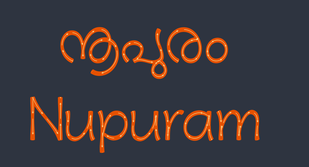 Nupuram arrows font