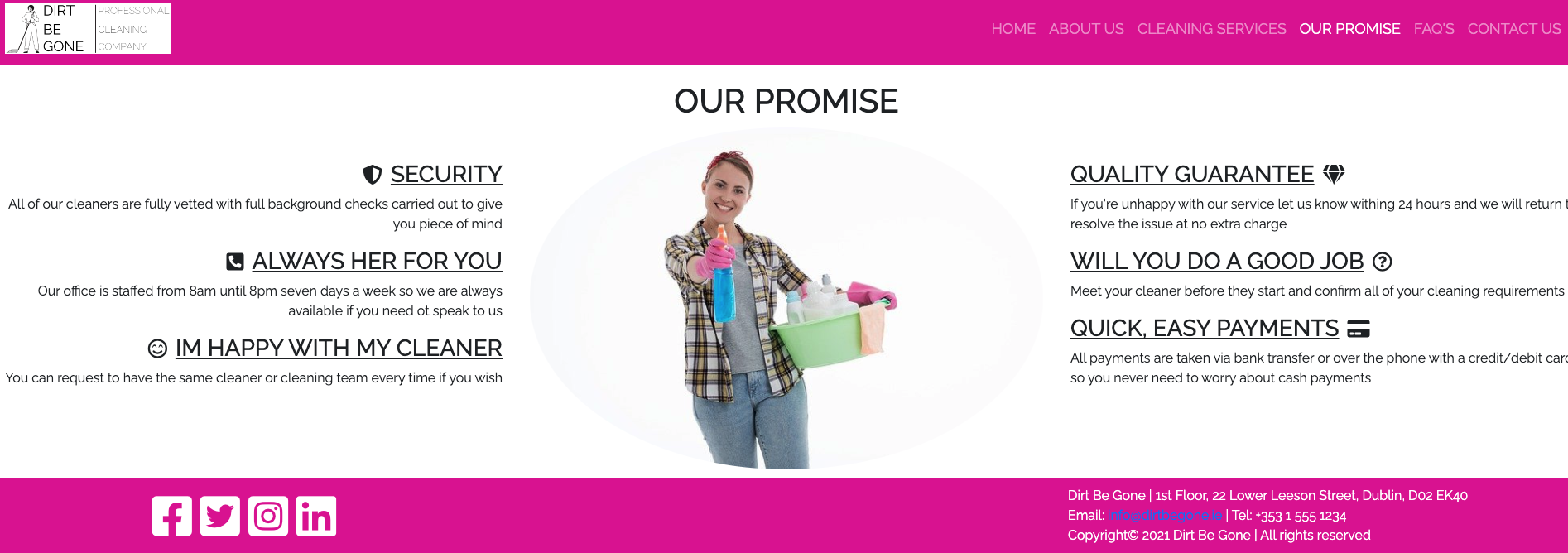 Image of our promise page