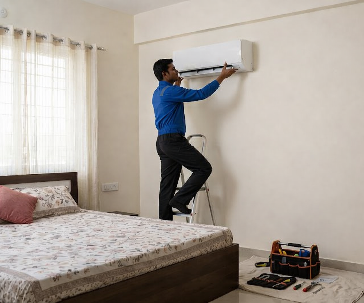 Split AC installation