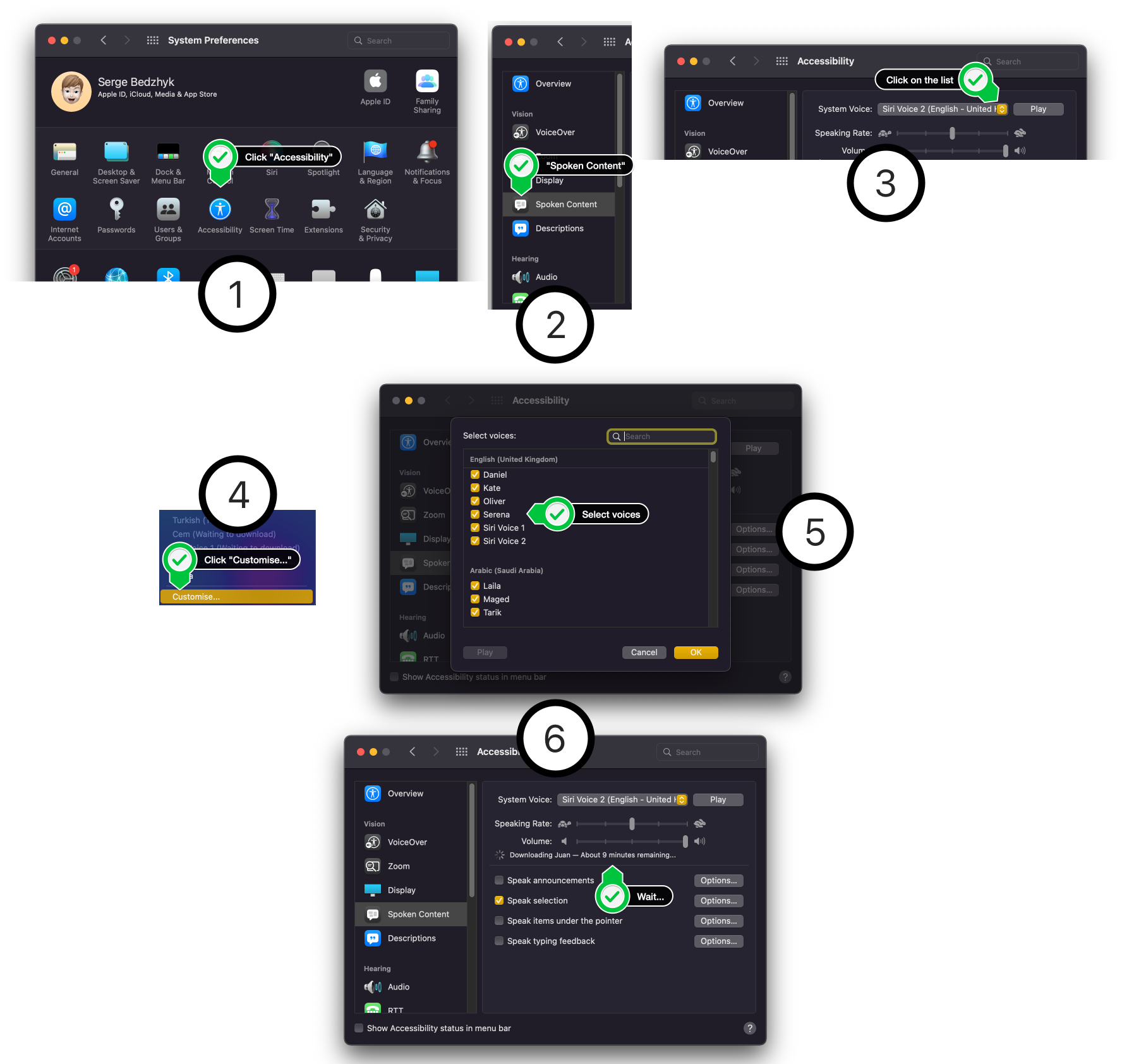 Installing & Updating MacOS TTS Voices