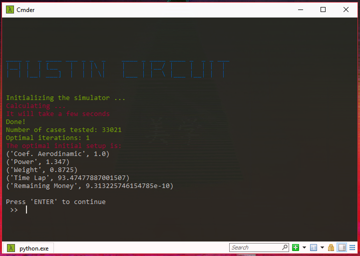 GitHub - 02900/Formula1Simulator: A script in python to work with a ...