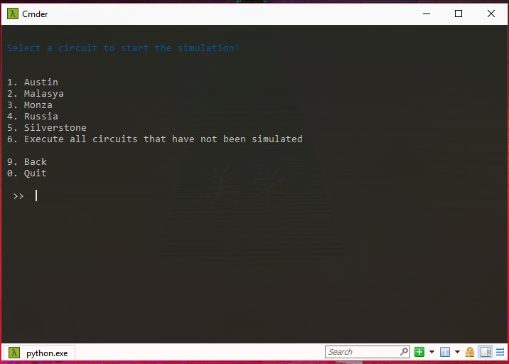 GitHub - 02900/Formula1Simulator: A script in python to work with a ...
