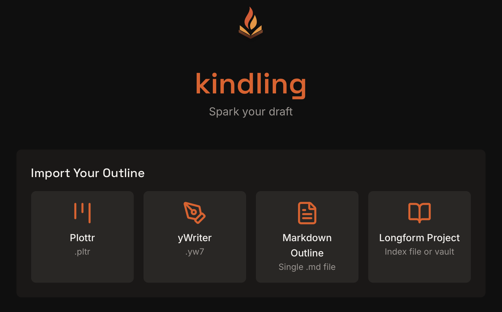 Screenshot: Import dialog