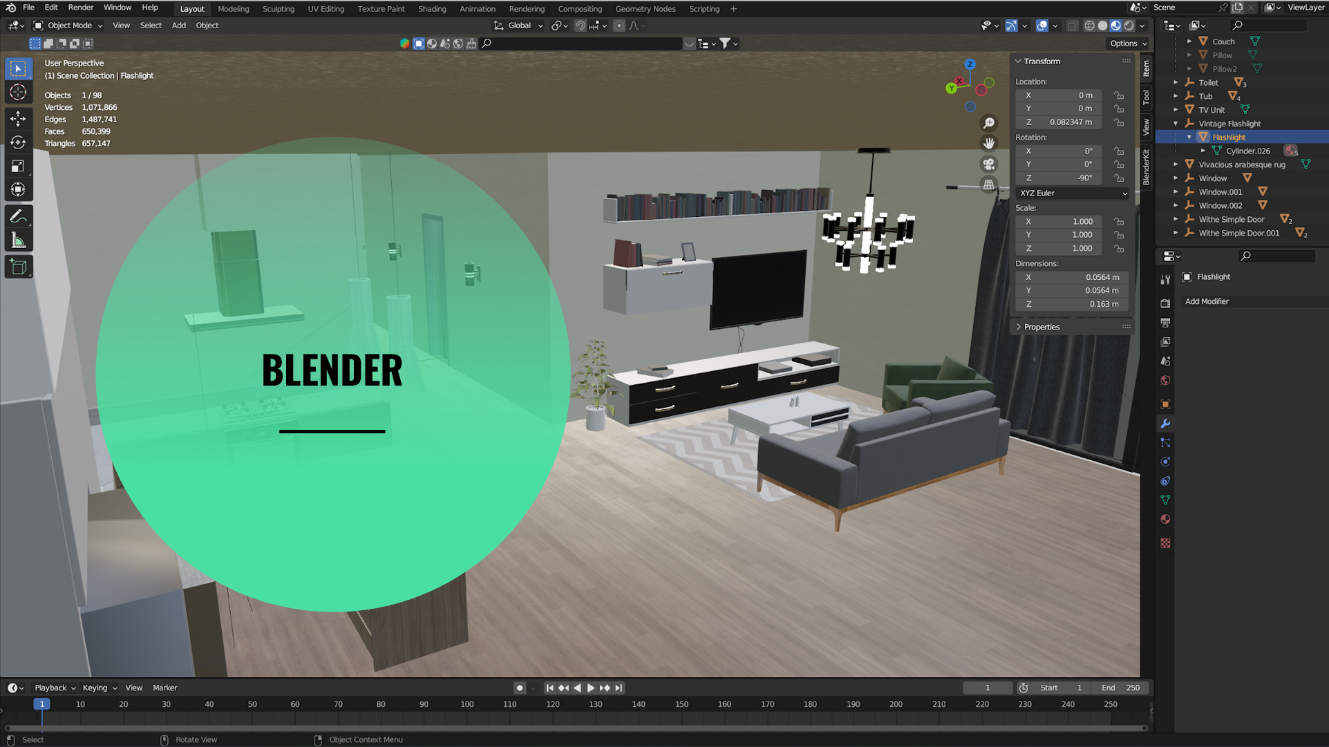 image of blender editor