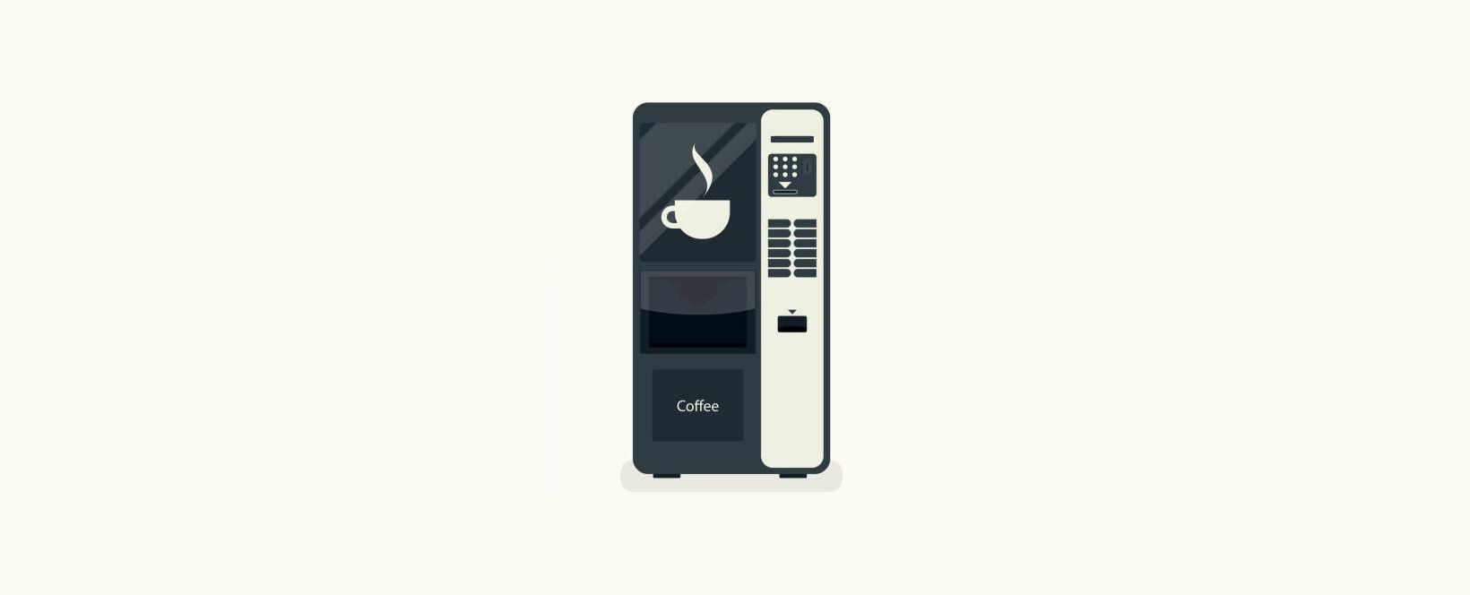 A Coffee Vending Machine Illustration