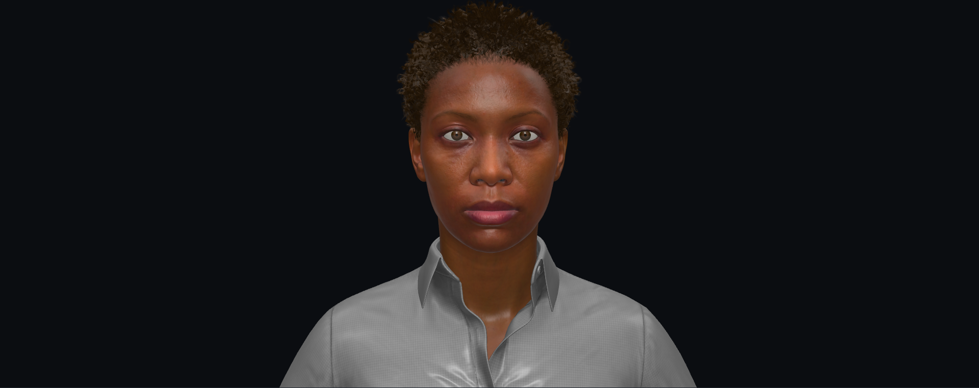 Ada — MetaHuman rendered in the three.js gallery