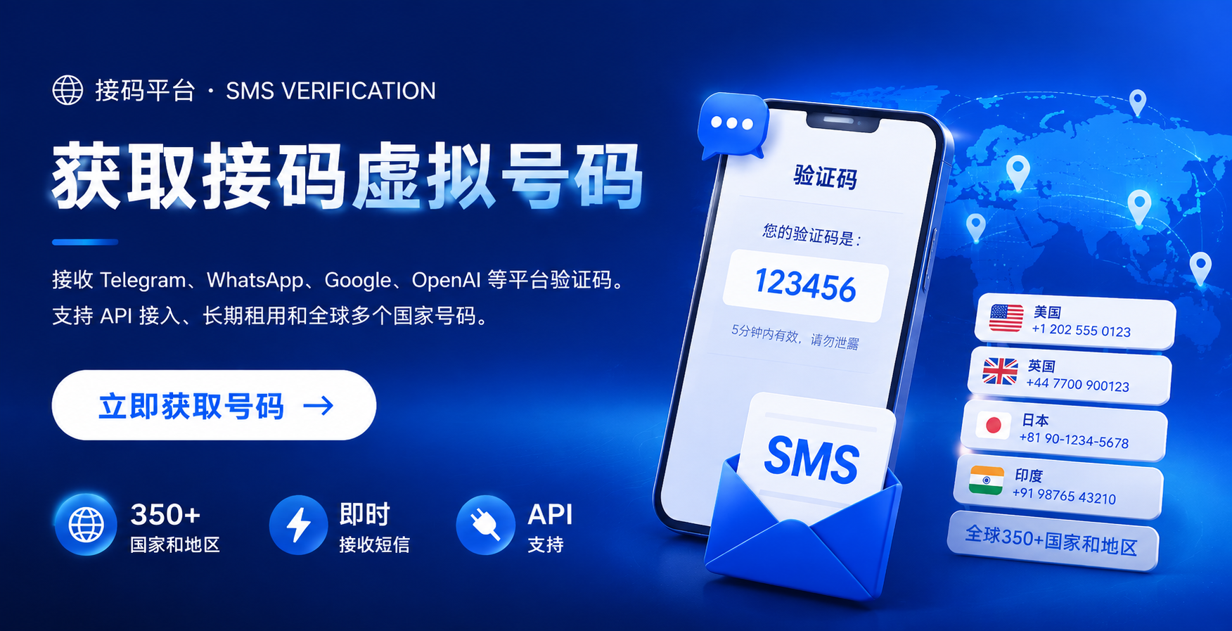 ➡️➡️➡️接码平台自动获取SMS下单