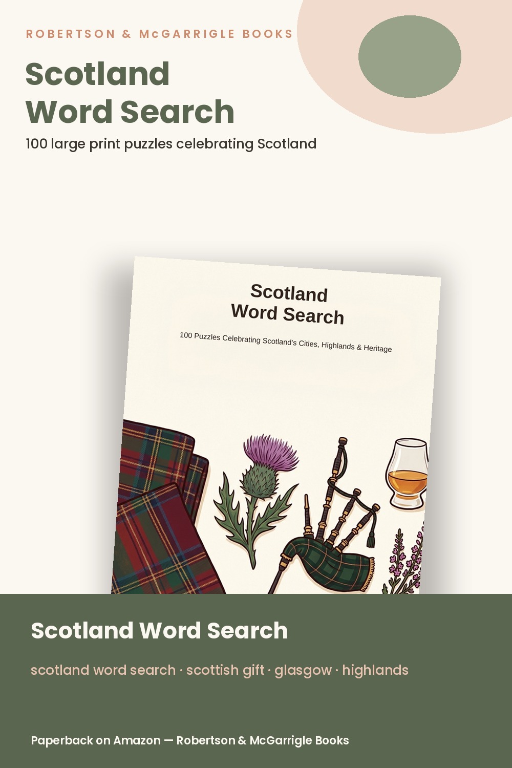 Scotland word search book