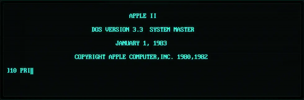 Apple II DOS 3.3 Demo