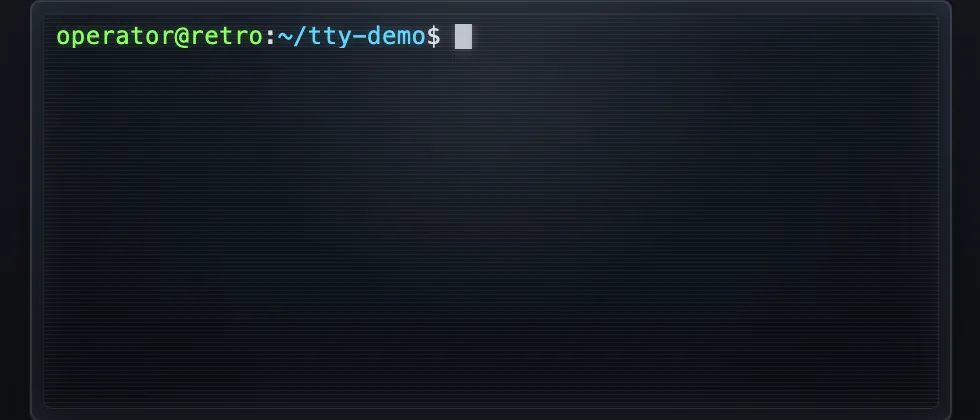 Live Tty Terminal Bridge Demo