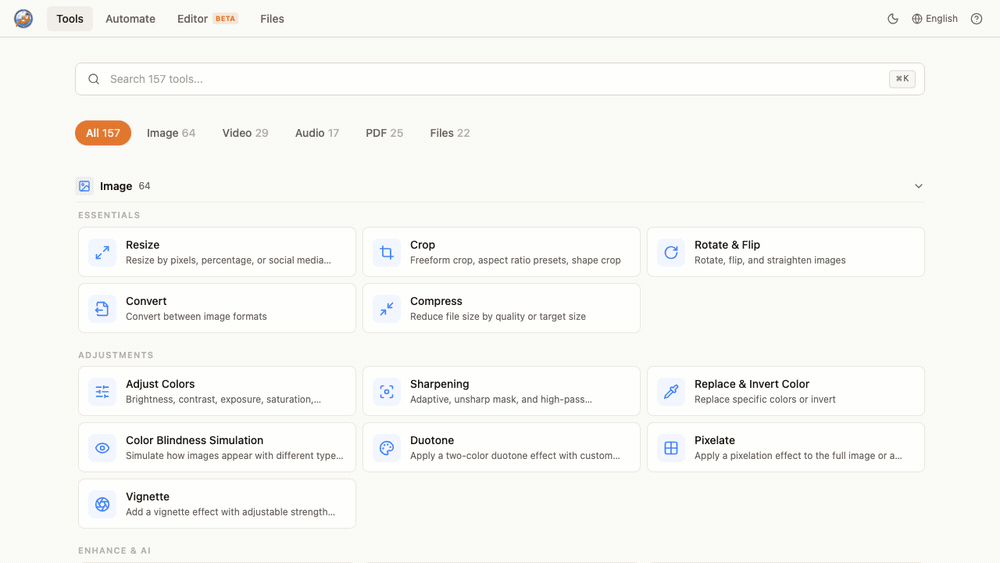 SnapOtter Screenshot