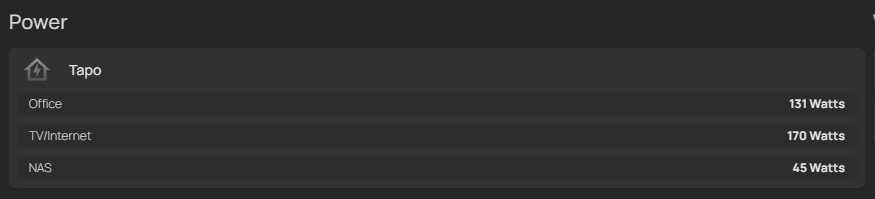 Homepage widget
